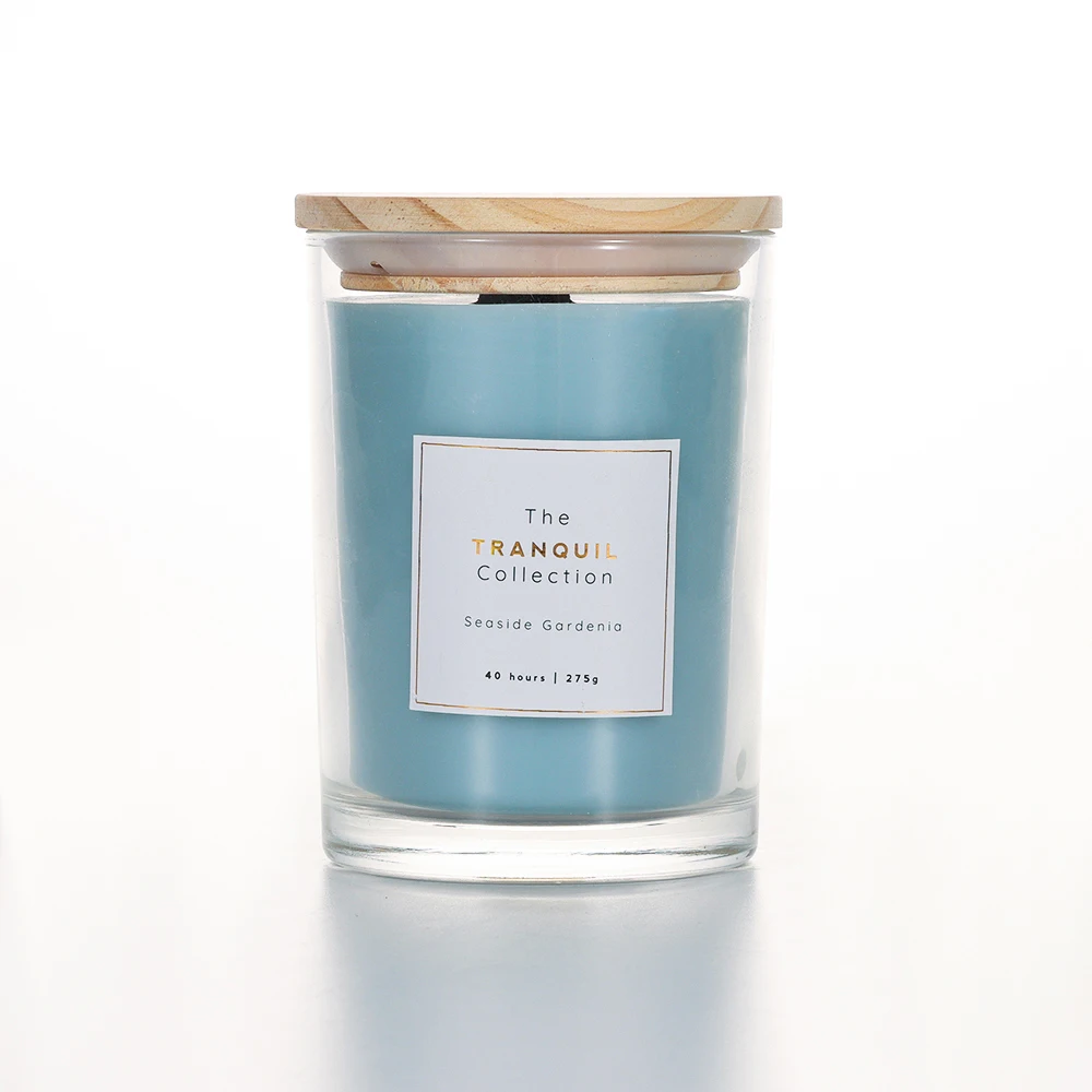 2024 AROMA HOME Candles & Home Fragrance Private Label Candles Cotton Wick wooden lid  Soy Glass Candles With Lid And Gift Box