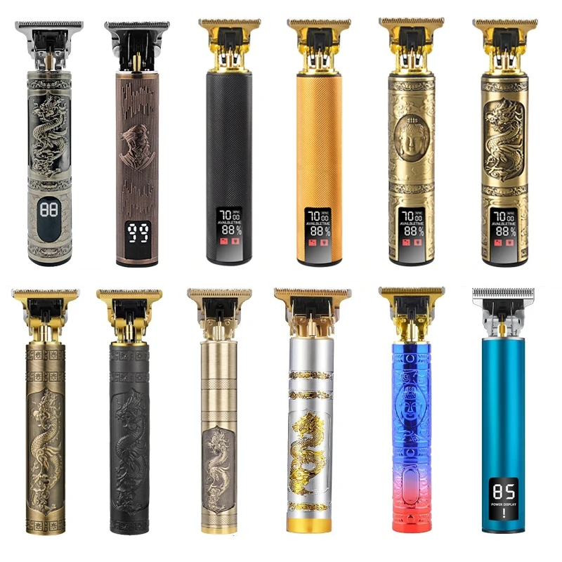 Vintage T9 Cordless Hair Cutting Machine Professional Hair Clippers Barber Hair Trimmer For Men Electric Trimmers & Clippers