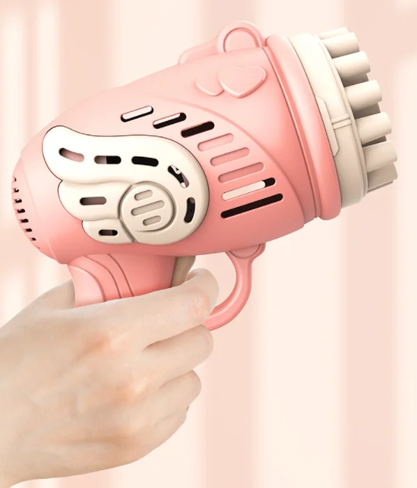 Electric Bubble Machine Gun Toy New Design Automatic Electric 23 Hole Huge Amount Maker Cool Soap Bubble Machine