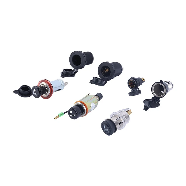 DC 12V Waterproof Replacement Plug Car Auto Marine Motorcycle ATV RV Lighter Power Outlet Socket Assembly Set Cigarette Lighter