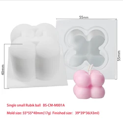 Besafe Hot Selling Handmade Baking Mould 6 piece bubble Magic Balls 3D DIY Aromatherapy Silicone Cube Candle Molds