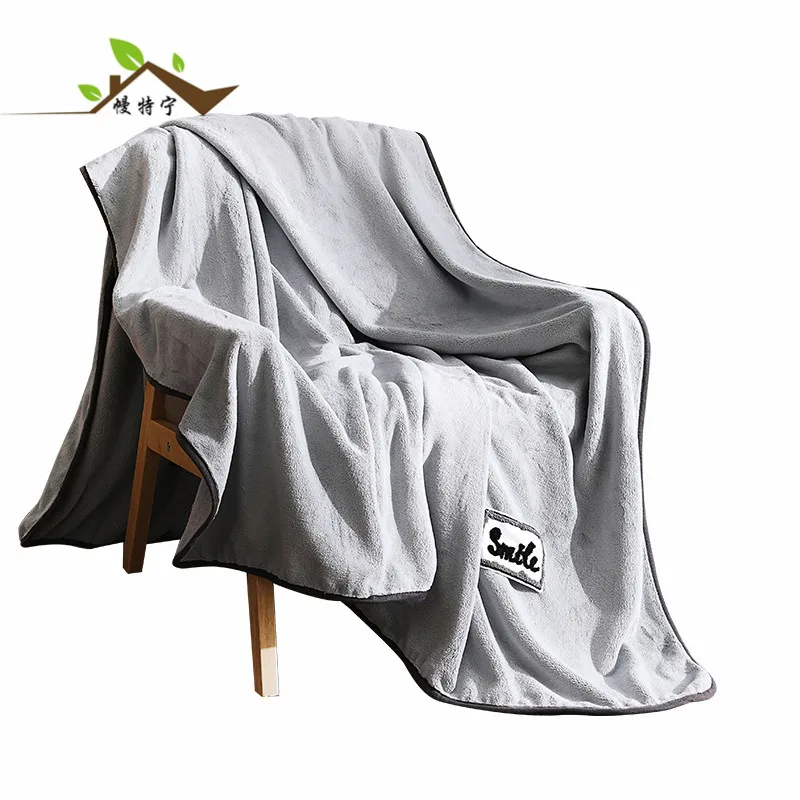 2023 Top seller comfortable gray fleece blanket sherpa  for winter korean blankets