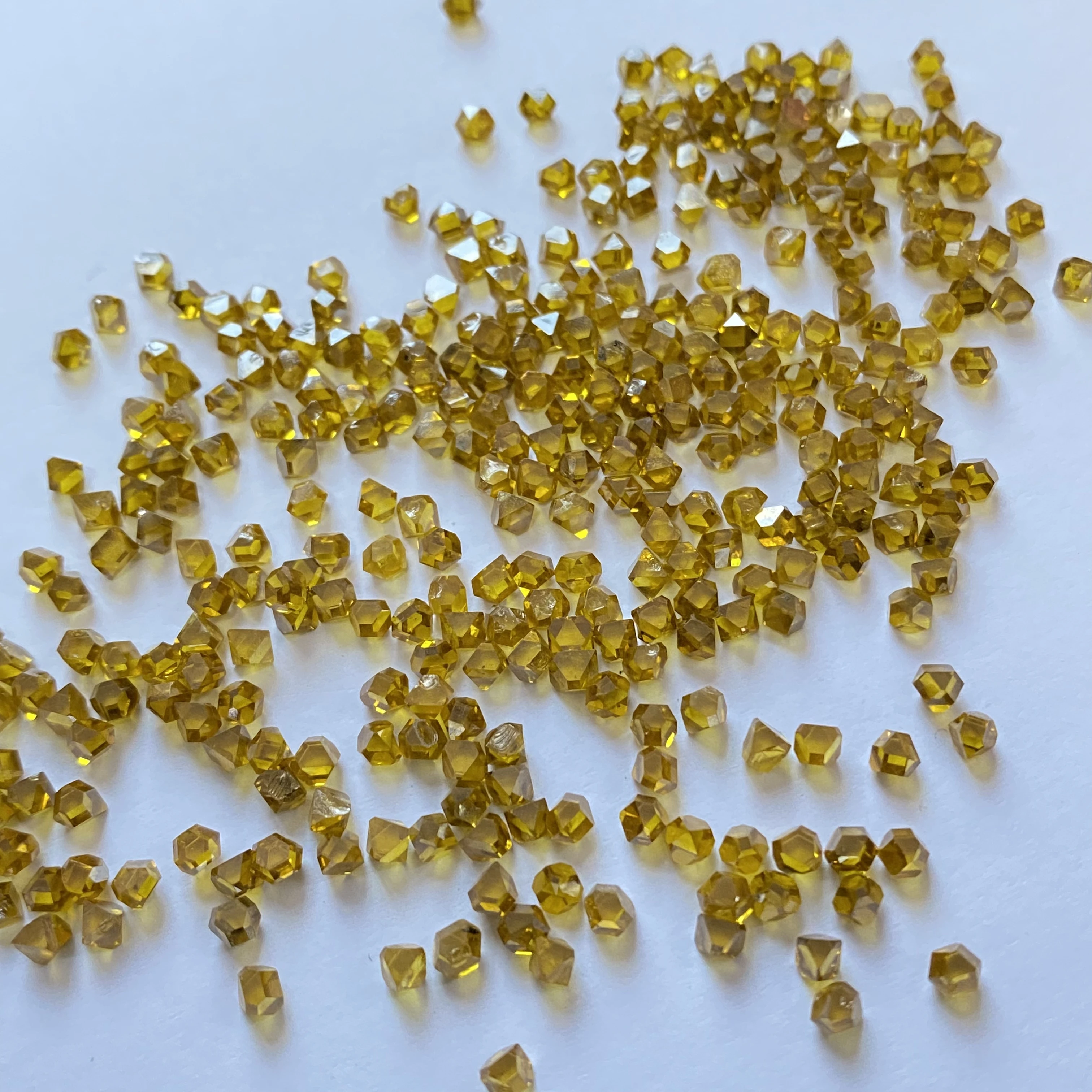 Hot selling very good quality yellow diamond single crystal abrasive 2.4-3.2mm
