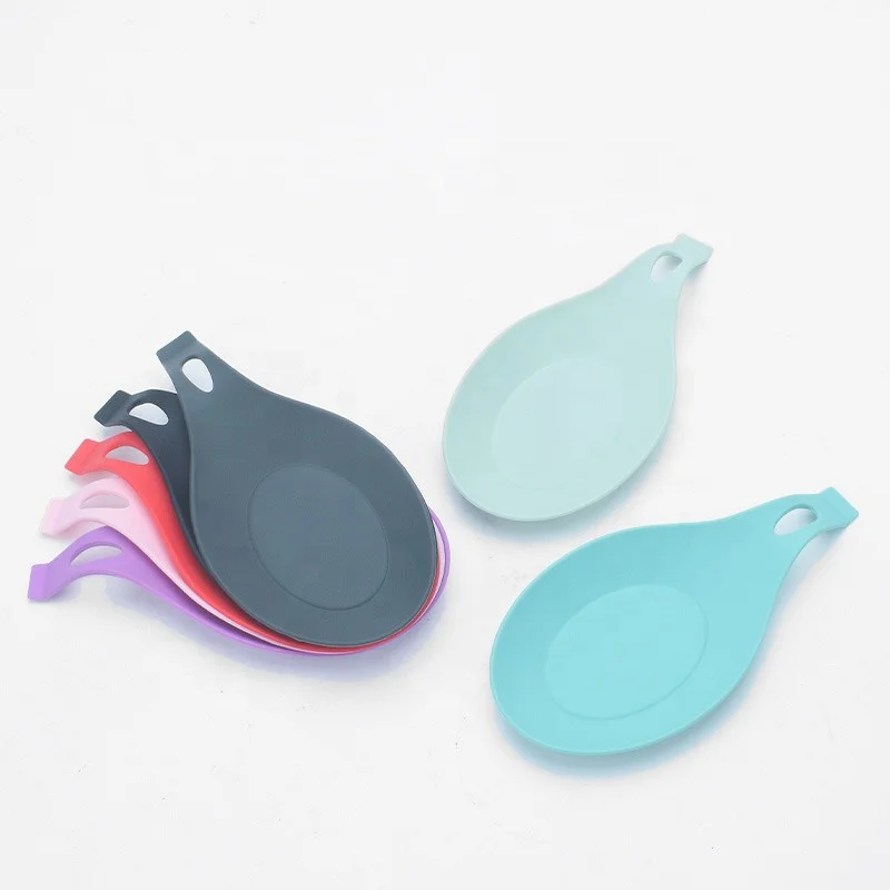 Dishwasher Safe 100% BPA Free Food Grade Silicone Kitchen Cooking Tools Utensil Holder Soft Silicone Utensil Spoon Rest