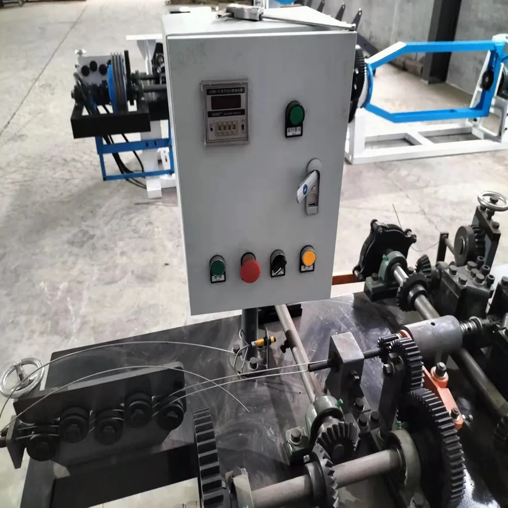 Automatic gi barbed wire making machine factory  barbed wire drawing machine  barbed wire fence making machine