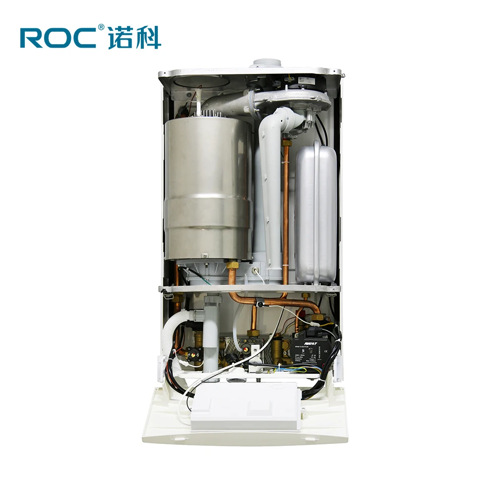 ROC OEM 2022 Hot sale China Natural Gas Full Condensing Wall mounted 28KW  32KW Gas Boiler Water Heater for Room-Crown Gold