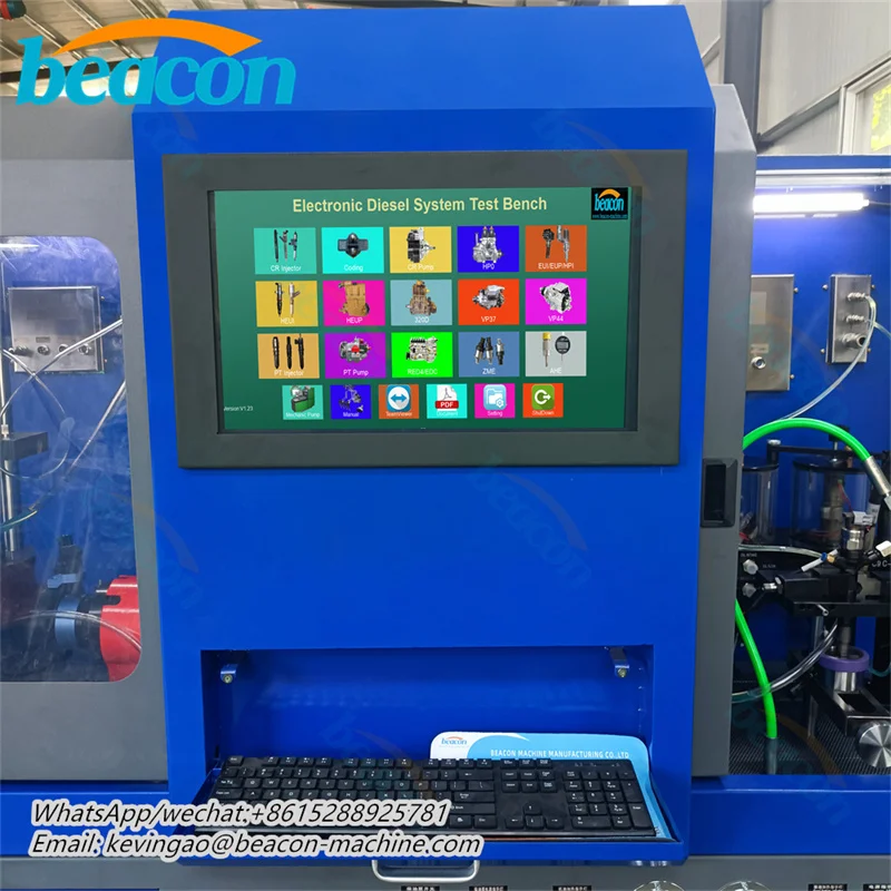 Beacon Machine Cr1016 Heui Eui Eup 320D PT HEUP Common Rail Diesel Fuel Injectors Pump Test Bench Diagnostic Equipment