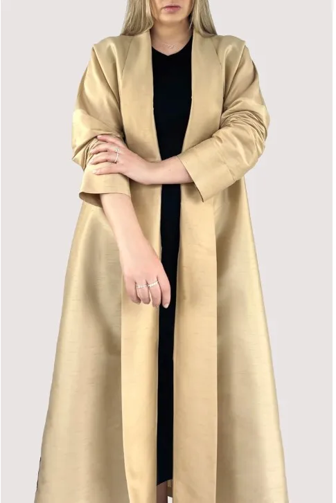 OEM Custom Handwork Luxury Embroidered Crystal Dubai Kaftan Muslim Maxi Long Dresses Moroccan Kaftan With Belt