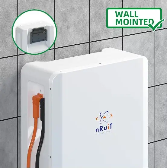 Nruit Deep Cycle Wall Mounted Energy Storage Battery 9kwh 10kwh 12kwh 15kwh 48v 100ah 51.2v Lifepo4 Battery 5kwh Home Battery