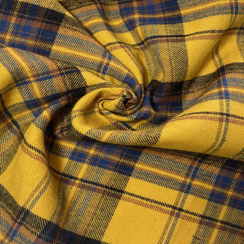 Sunplustex 100% хлопчатобумажная пряжа, крашенная фланелевая ткань в клетку