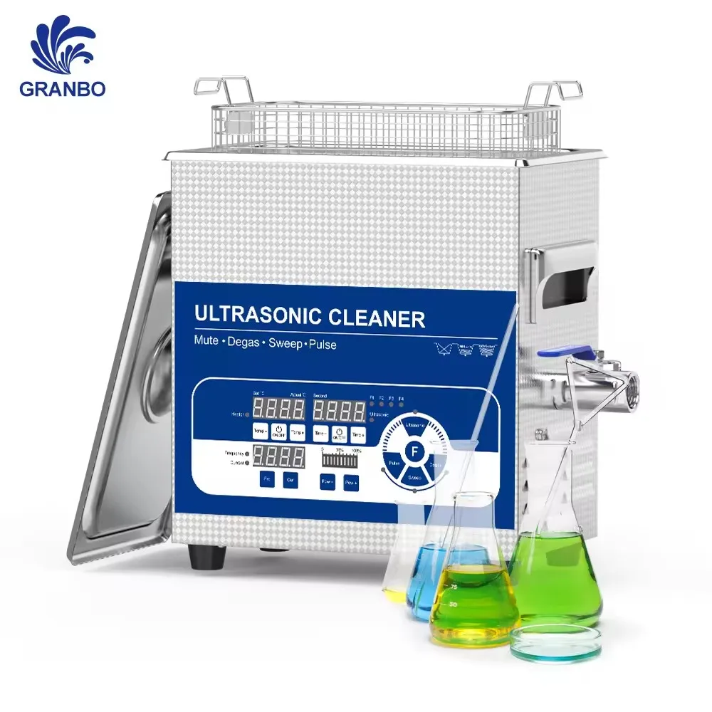 Ultra Sonic Bath 3.2L Dental Glasses Watch Ultrasonic Jewelry Cleaner with Sweep Pulse Degas Power Adjustable Cleaning Machine