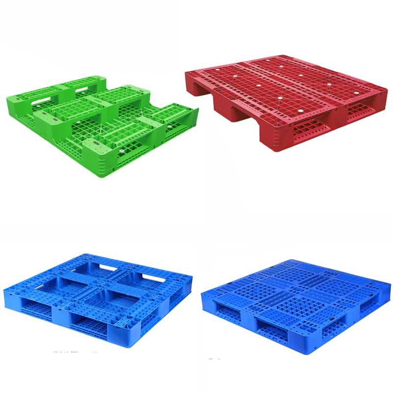 steel reinforce 4 way entry double faced pallet stackable durable 3 runners pallets for warehouse
