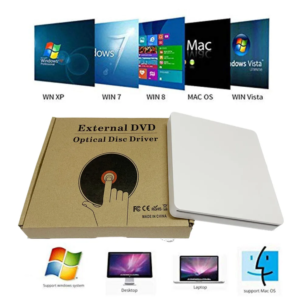 Лидер продаж, проигрыватель ПЗУ, записывающий привод, совместимый Usb Dvd-плеер, dvd-привод, usb dvd-привод