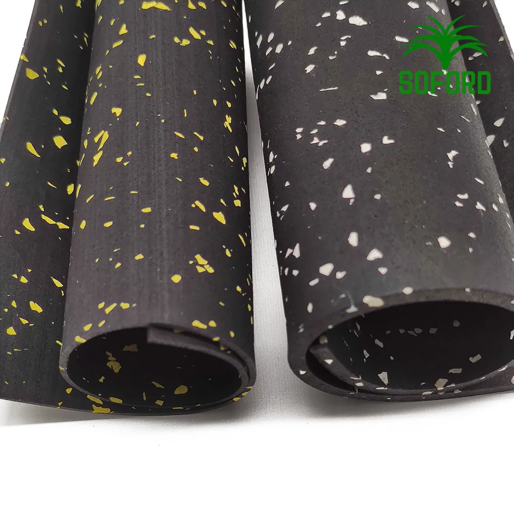 Cheap Easy cleaning indoor rubber flooring roll  for fitness