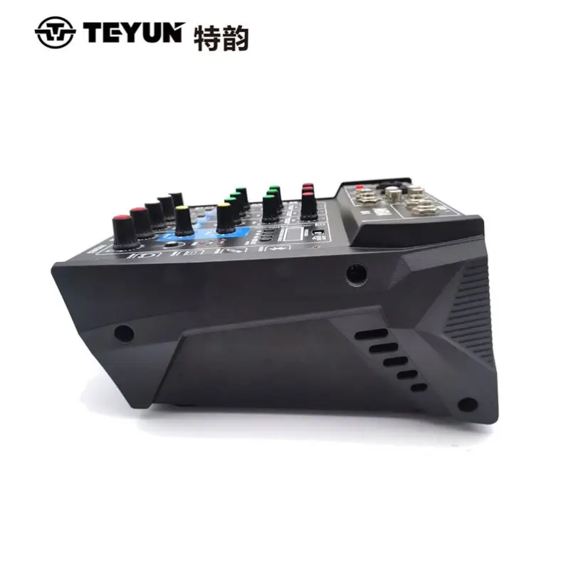 Professional Studio Sound Card Recording 4 Channels Professional Audio Video Mixer For Dj With Sound Card Stage