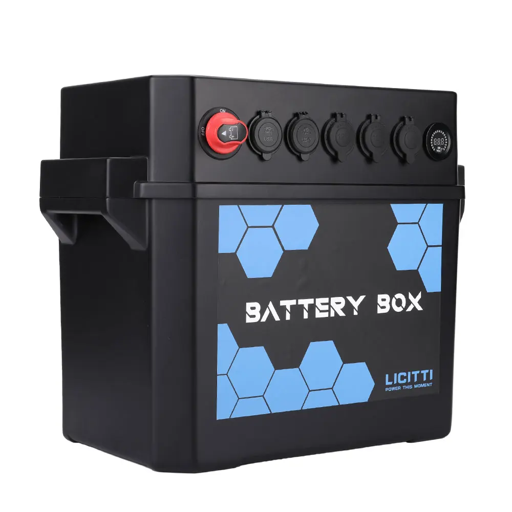 Camper Van Boat Accessories Diy Group 31 Fireproof Abs Lithpo4 Battery Case Diy Box12V 12V Smart Shunt Distribution Box