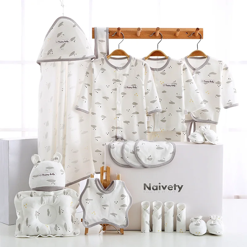 
Autumn 100 Cotton Newborn Boy Girl Set Clothes Gift Set Long Sleeve Box Tie Dye 2020 Years 