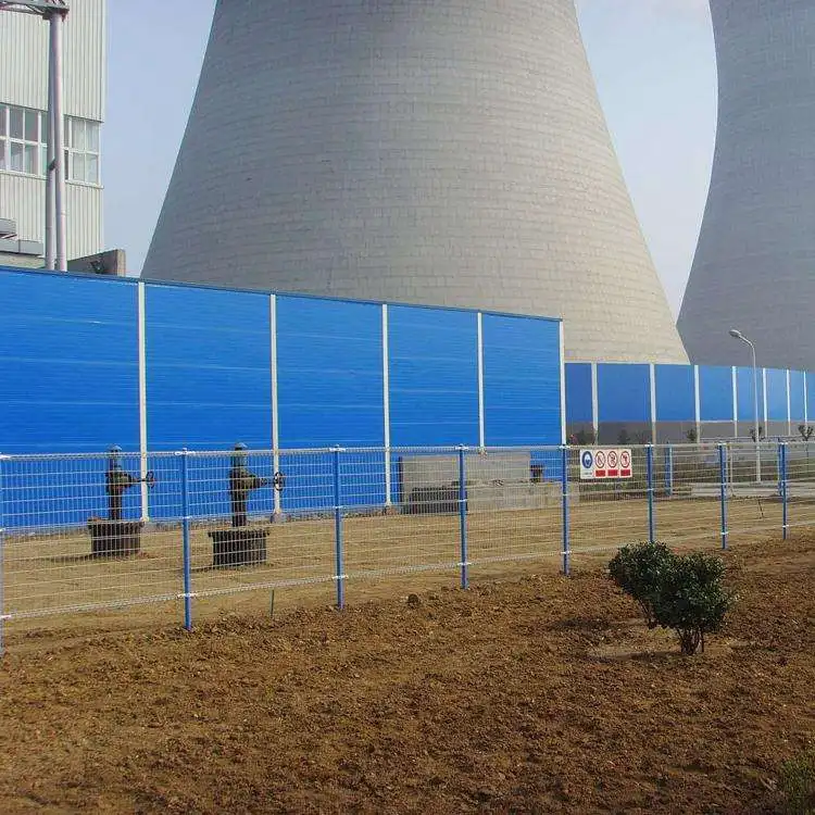 Good price sturdy and durable noise reduction and sound insulation screen  construction site metal sound barriers fence