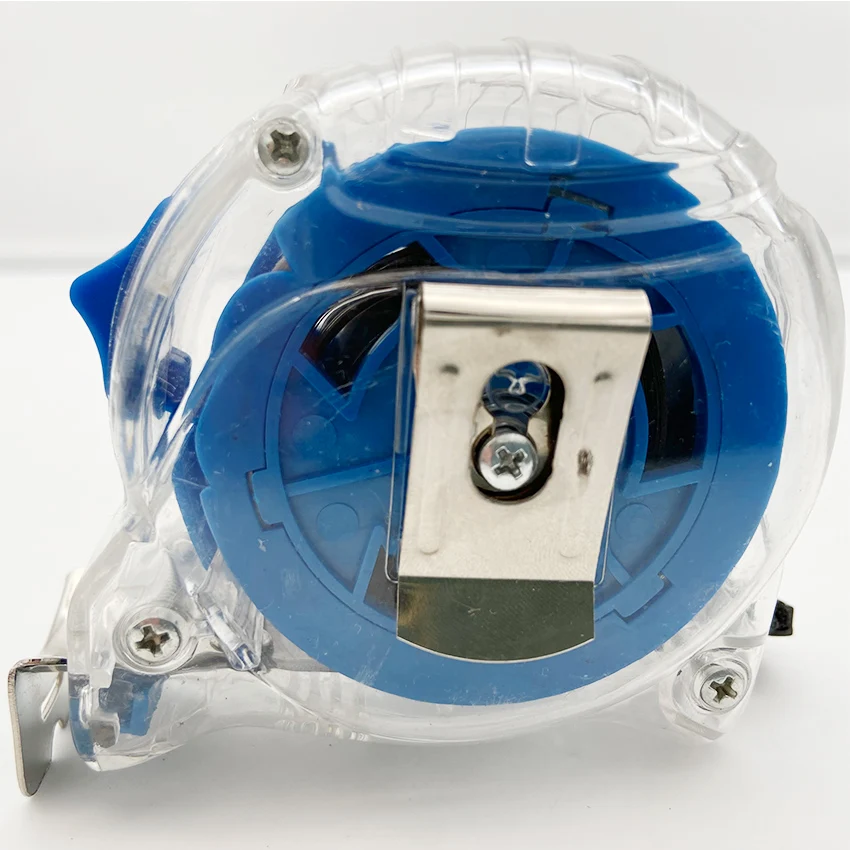 Transparent thickened durable new fashion measuring tape iron axis British sky blue construction site measuring tool