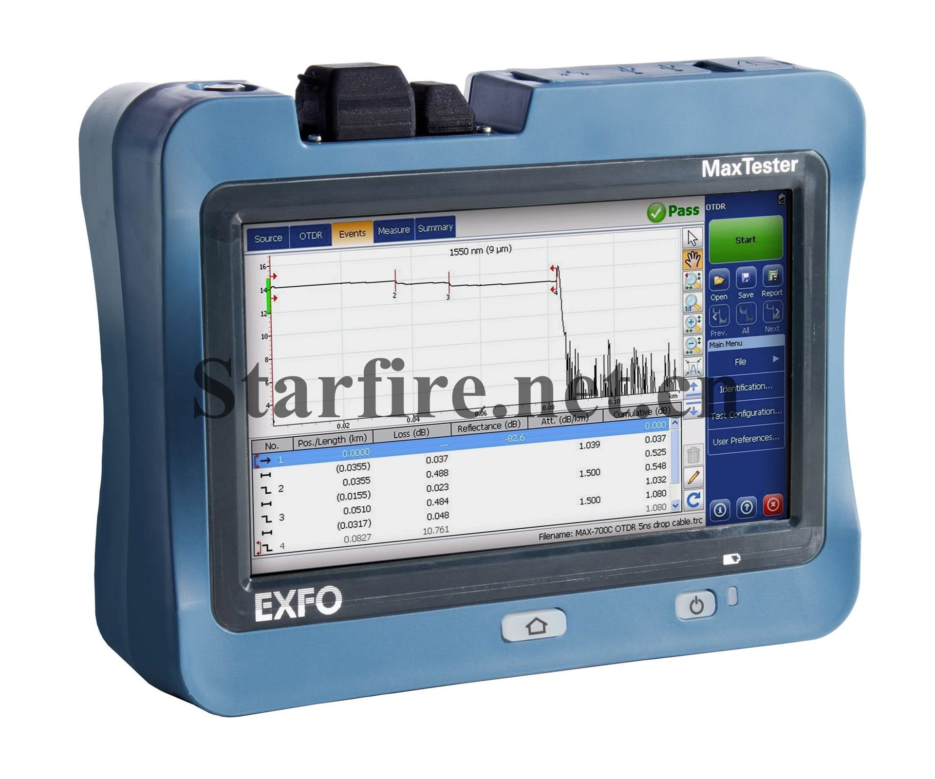 High Quality Optical fiber OTDR EXFO OTDR MAX-730C-SM-Oi Handheld PON SM otdr Meter Supplier Price