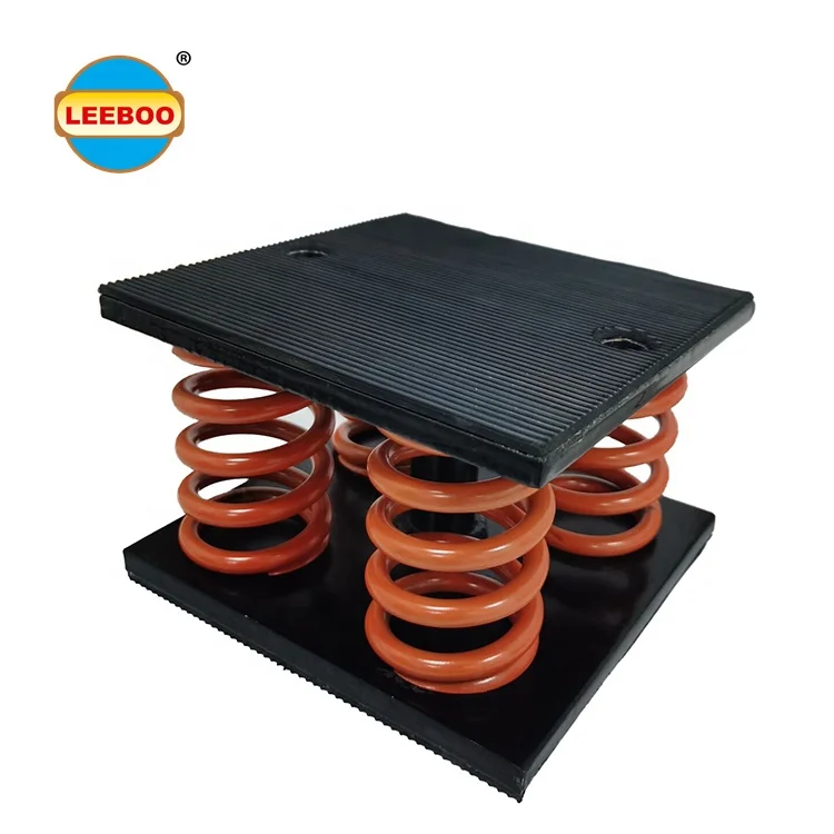 High loading Floor rubber shock absorber rubber anti-vibration mount square damper pad floating spring vibration isolator