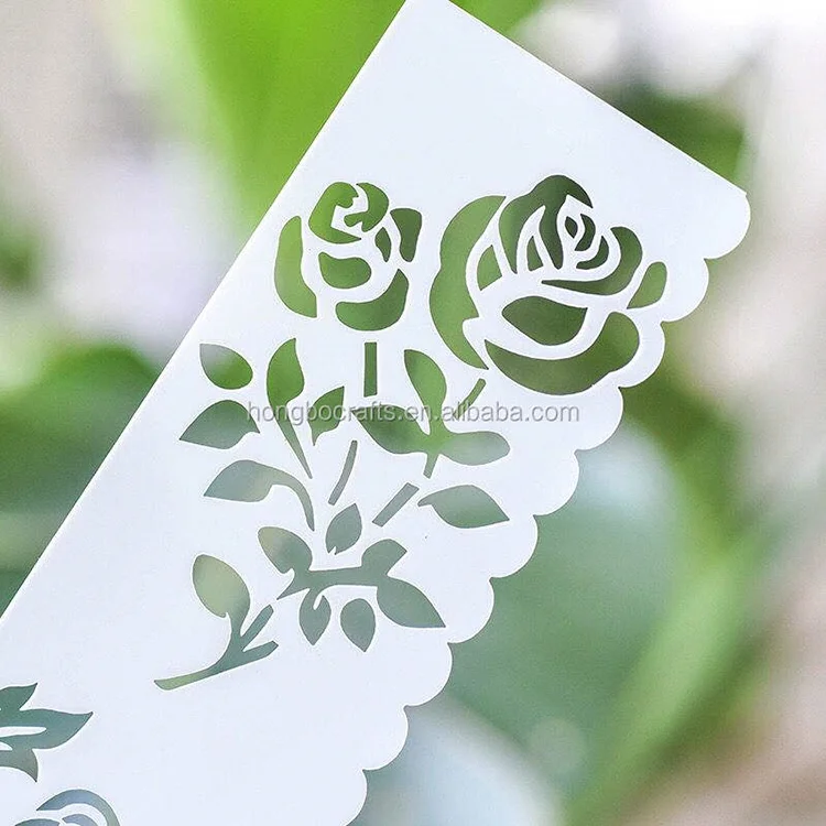 Christmas Customizable Craft Laser Cut Card Making Plastic Reusable Mandala Template Drawing Stencils Sets For Wall Painting