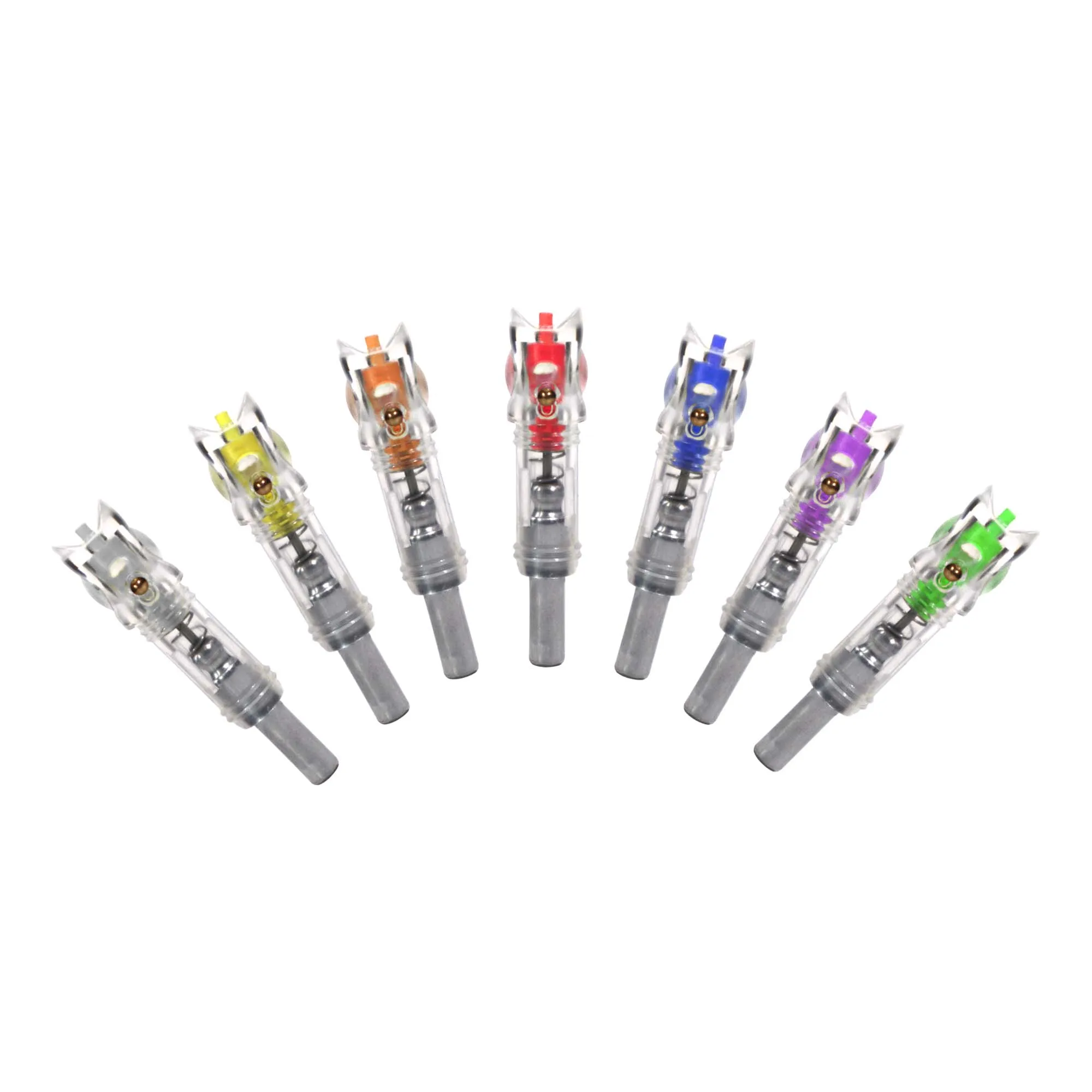 LED Lighted Nocks DIY Arrow ID5.2/6.2/7.6mm Automatic Luminous Knocks Flashlight Arrow Nocks for Archery Hunting Arrow