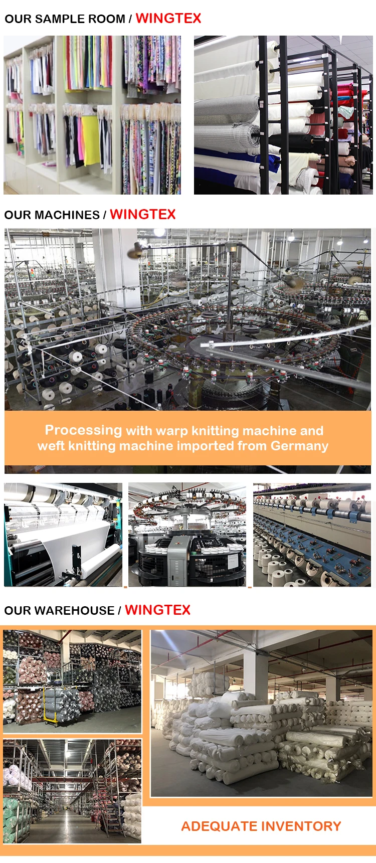 sample room and factory