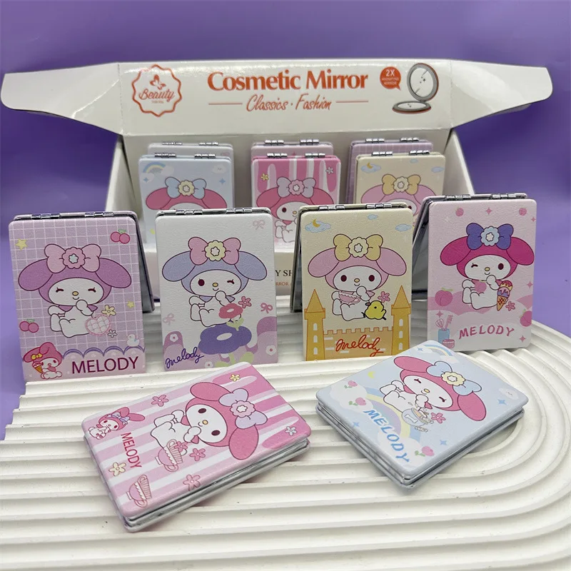 Cartoon mini kuromi mirror, portable round shape mirror, KT mini mirror for promotional gifts