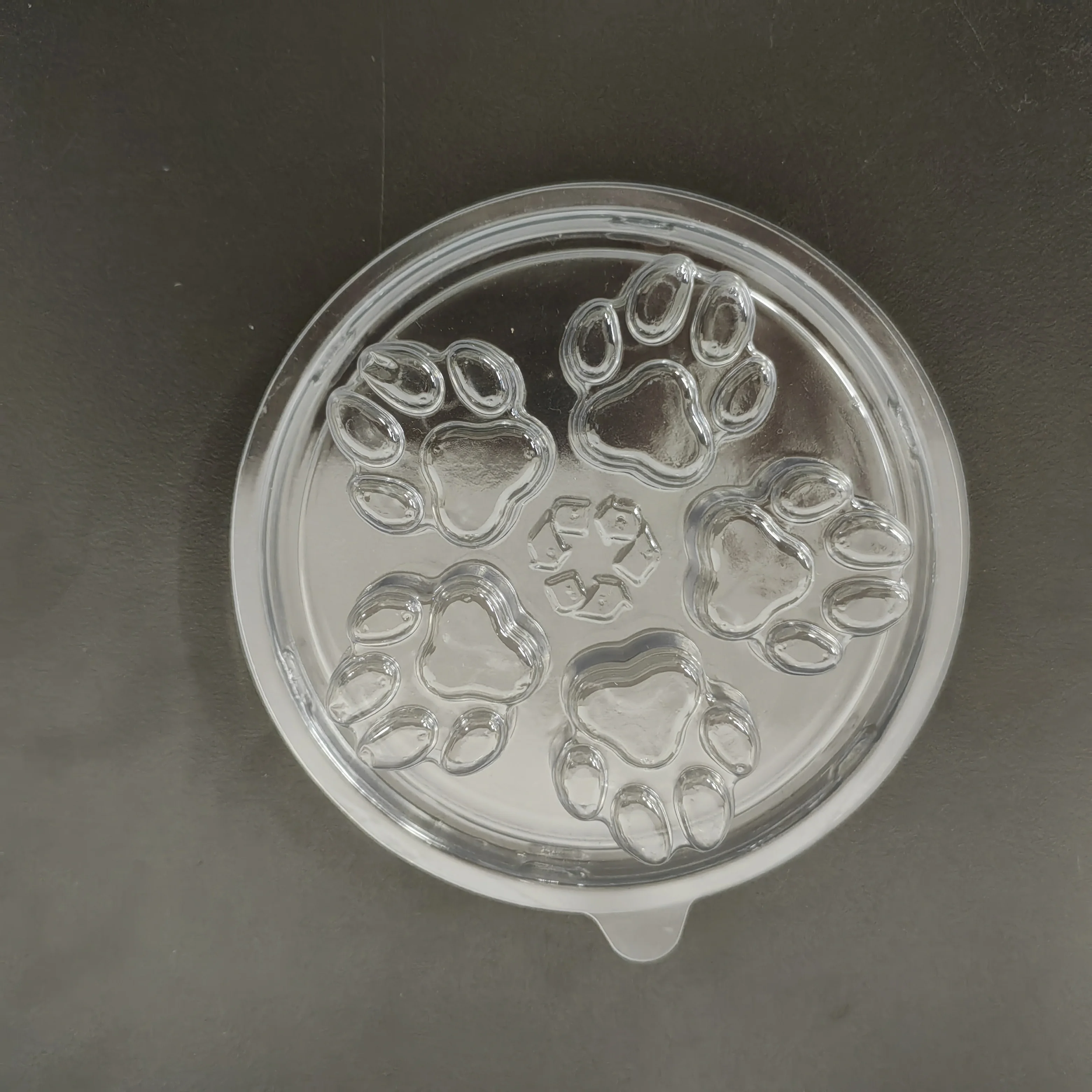 Customized clear PET plastic clamshell packaging for wax melt Christmas wax melting tray containers