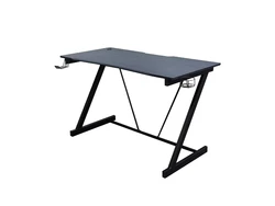 Gaming Desk PC Computer Desk Home Office Desk Gaming Table Z Shaped Gamer Workstation With Cup Holder And Headphone Hook
