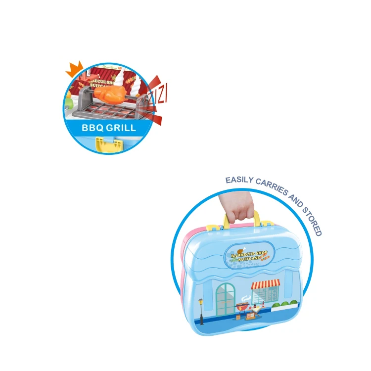 
Chinese manufacturer wholesale high-quality baby and children toys play ice cream shop and barbecue shop toy set 