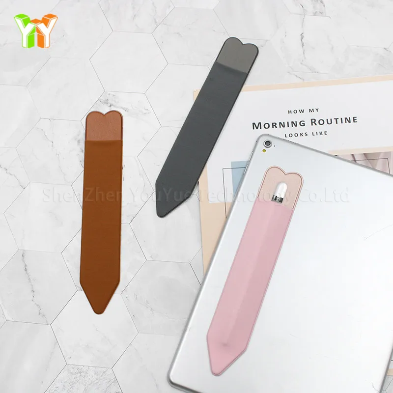  Клейкий защитный чехол для Apple Pencil липкий из ПУ кожи бандажный планшета сенсорного