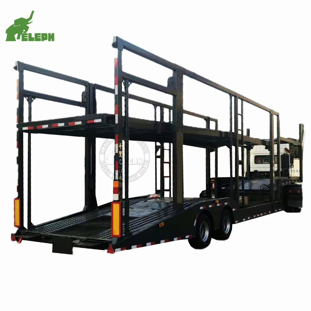 Double Axles Large Capacity 8 Cars Vahicle Carrier Semi Trailer to Carry Cars 07