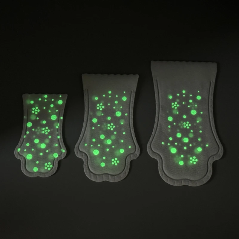 Luminous Disposable Pet Shoes Waterproof Flexible Dog Paw Socks Protective Dog Boots for Outdoor Night Walks and Wound Healing