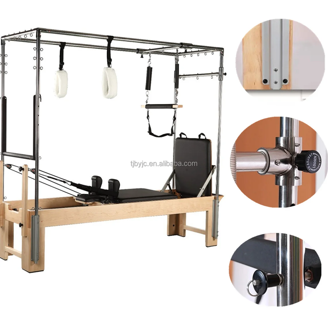 
Good Sell Fitness Equipment Wooden Pilates reformer equipment pilates cadillac reformer 