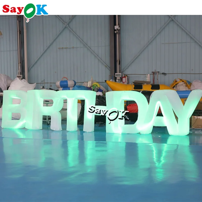 custom giant large inflatable alphabet letters birthday for advertising