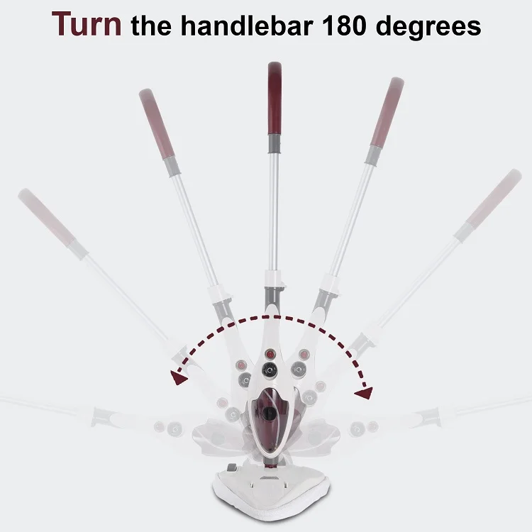 Multifunction Flexible Handheld Electric Steam Mop Vacuum Cleaner for Hardwood Floor Carpet