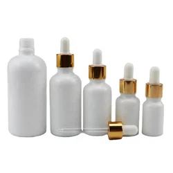 MASS STOCK 10ml 20ml 30ml 50ml 100ml opal white ceramic white porcelain bottle for cosmetic serum