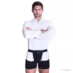 New Tucked Trunks Non-slip underwear for men shirt and Business suit boxer men underwear mens bodysuit