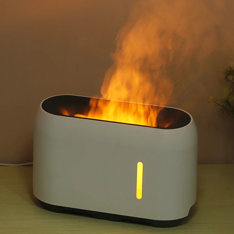 2022 Simulation 3D Flame Aroma Diffuser Remote Control Flame Humidifier