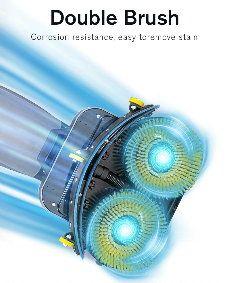 Wireless Stick Dual Water Tank Self Cleaning Electric Mop Floor Sweeper