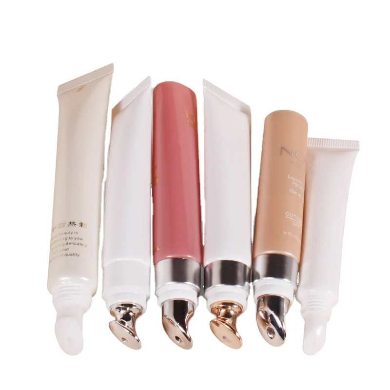 15 20 ml under eye cream tube pink cosmetic eye cream tube with metal tip applicator massage