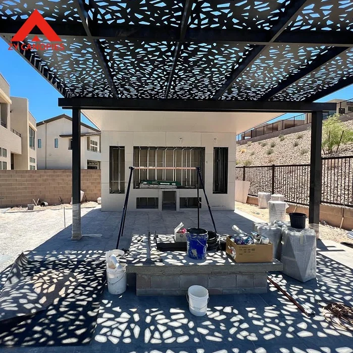 Automatic Louver Pavilion Outdoor Luxury Aluminum Gazebo Waterproof Modern Pergola