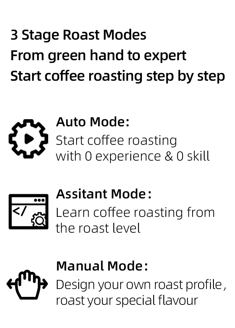 500g Coffee Roaster Machine Bean Electric Coffee Roaster Machine Coffee Bean Roaster for home