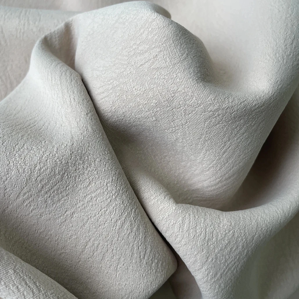 Factory Supply 90% Blackout High Density Backside Silk Style Solid Cotton Sunshade woven Fabric Curtain