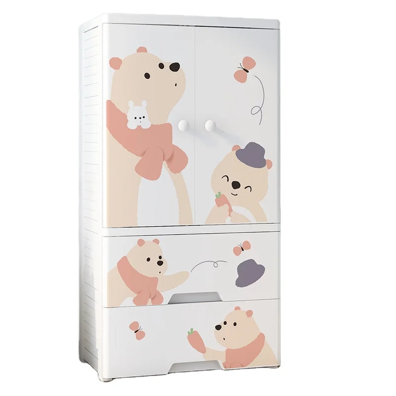 New Arrival Baby Kids Wardrobe Household Organizers Plastic Drawer Multi Layer Storage Cabinet