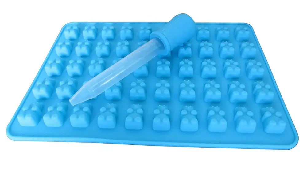 Non Slip,Dishwasher Safe,Durable Silicone Candy Gummy Bear Molds