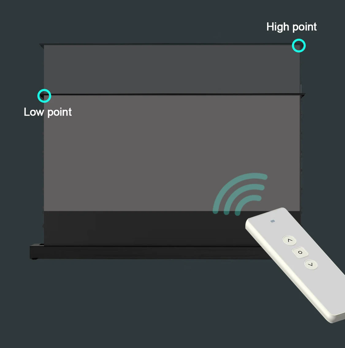 Новый дизайн, 100 'напольный проектор с интеллектуальным дистанционным управлением