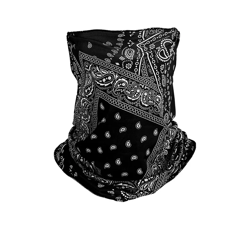 Wholesale Silk Cooling Breathable Neck Gaiter Bandana Cool Custom Face Mask For Man Seamless Neck Gaiter